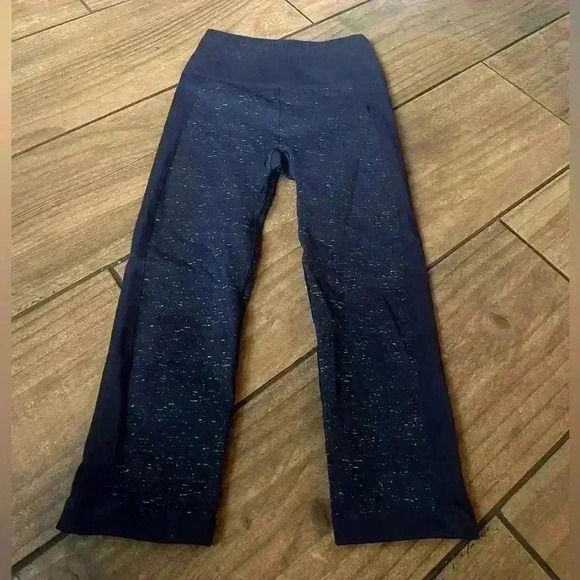 Lululemon Ebb To Street Seamless Navy Speckled Leggings Size 4 - Picture 2 of 2